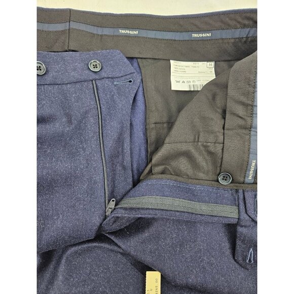 New Trussini Dark Navy Dress Pants Mens 38 Boyd's Philadelphia - Picture 4 of 6